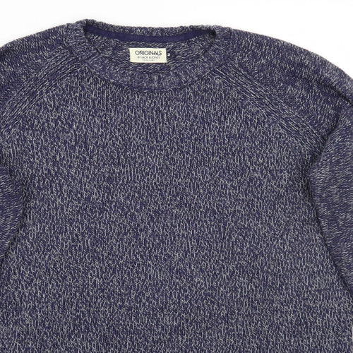 JACK & JONES Mens Blue   Pullover Jumper Size M