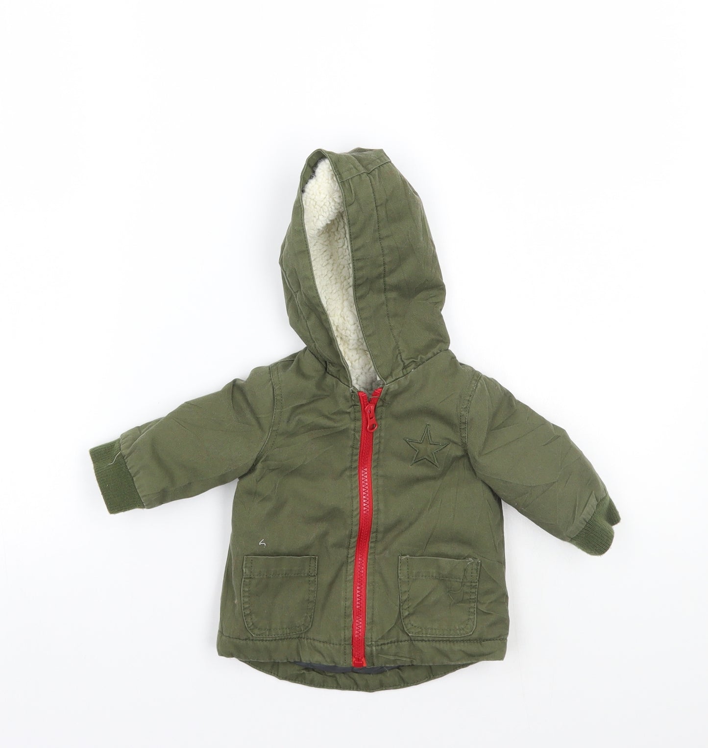 Baby Boys Green   Jacket Coat Size 0-3 Months