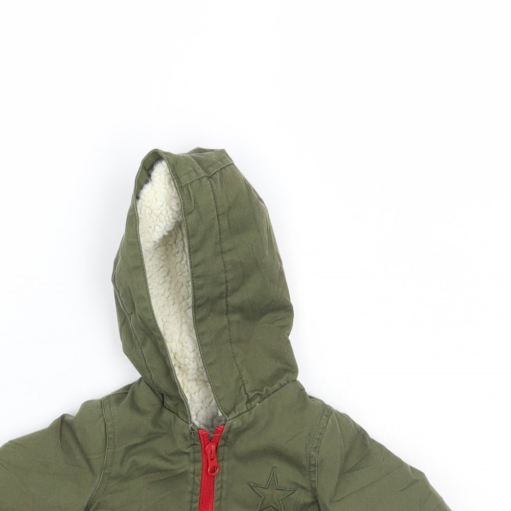Baby Boys Green   Jacket Coat Size 0-3 Months
