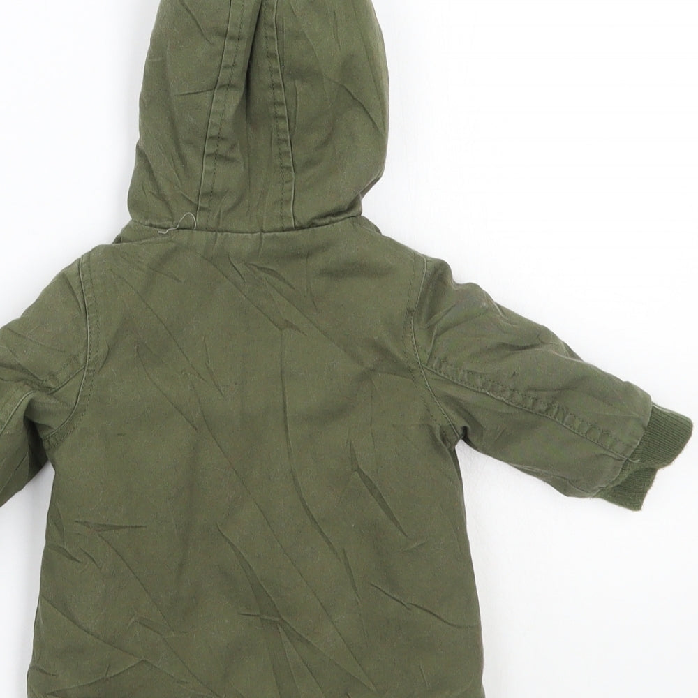 Baby Boys Green   Jacket Coat Size 0-3 Months