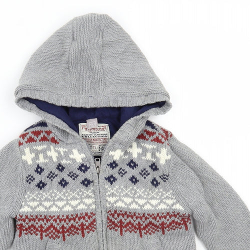 TU Boys Grey   Jacket Coatigan Size 5 Years