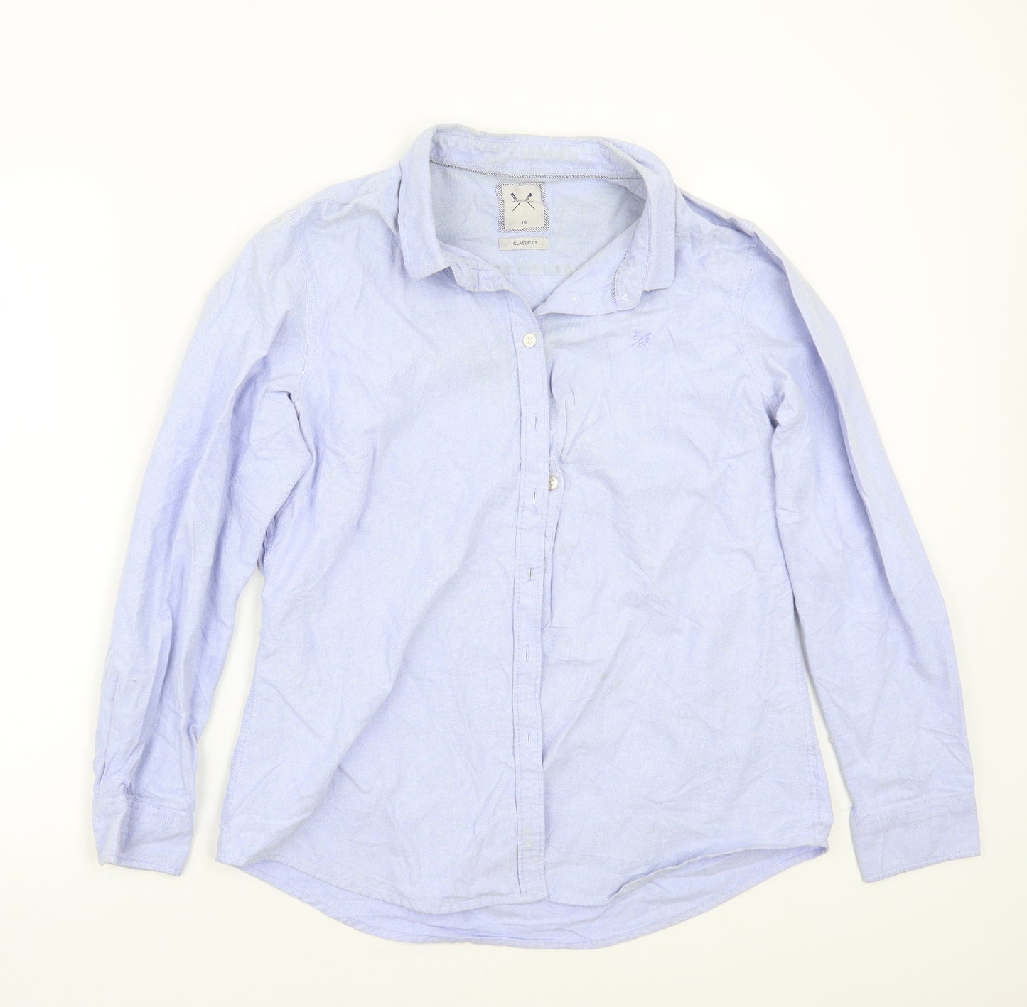 Crew Clothing Mens Blue    Button-Up Size 16
