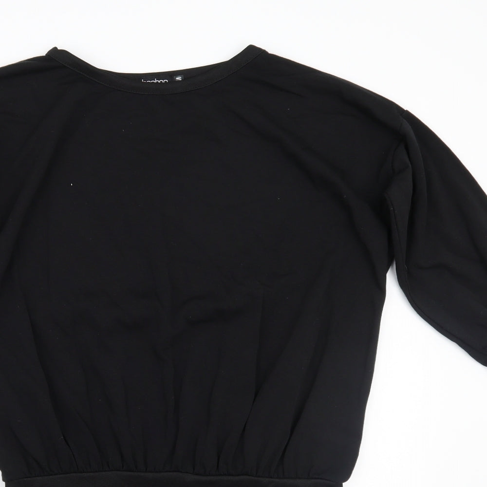 Boohoo Womens Black   Pullover Jumper Size M