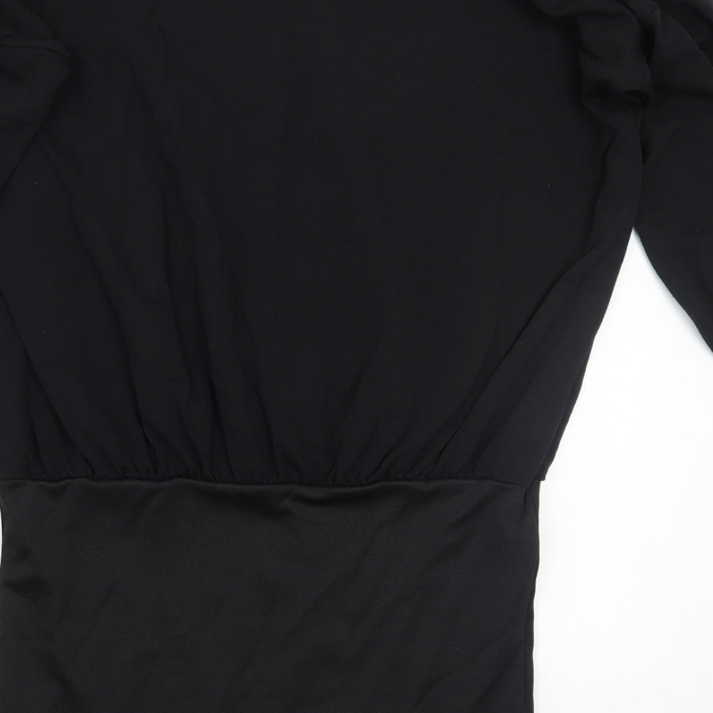 Boohoo Womens Black   Pullover Jumper Size M