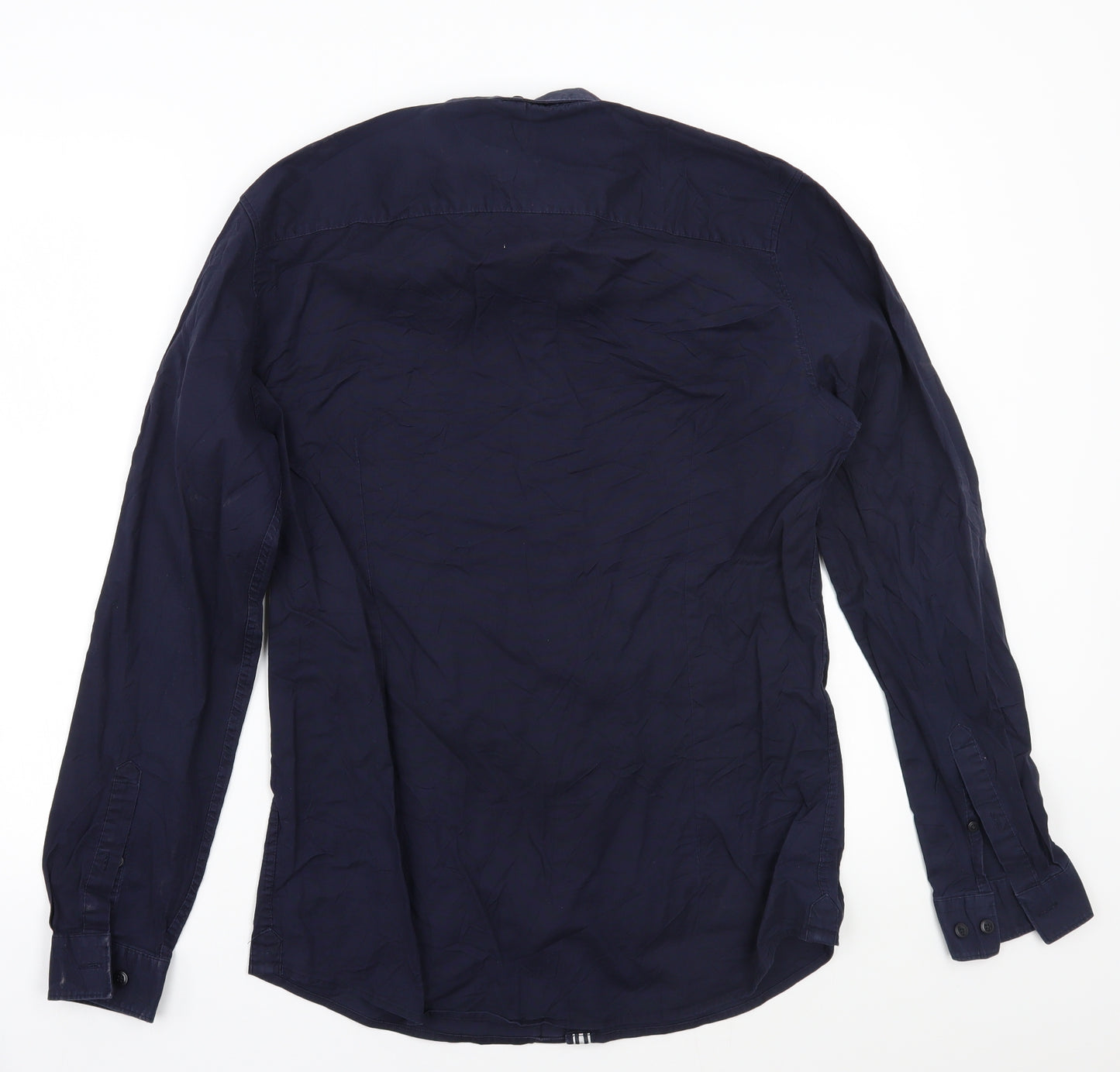 River Island Mens Blue    Button-Up Size M