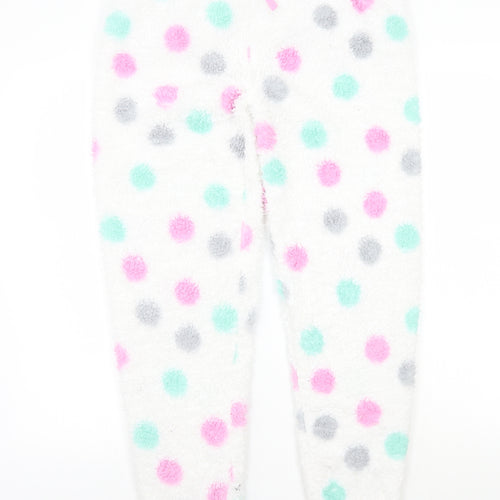 Adore Womens White Polka Dot  Sweatpants Trousers Size S L26 in
