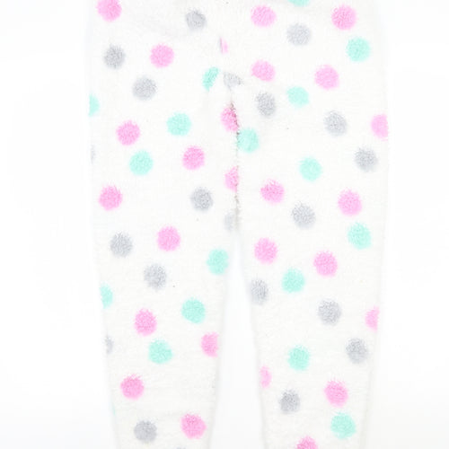 Adore Womens White Polka Dot  Sweatpants Trousers Size S L26 in