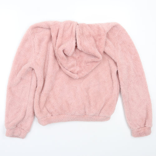 Qiu me Womens Pink   Pullover Hoodie