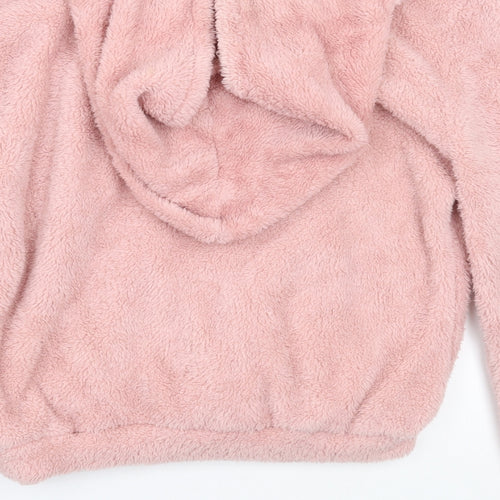 Qiu me Womens Pink   Pullover Hoodie