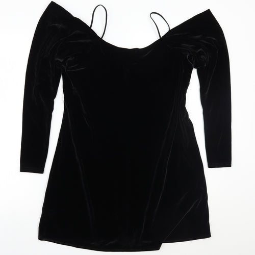 Boohoo Womens Black   Basic Blouse Size 12