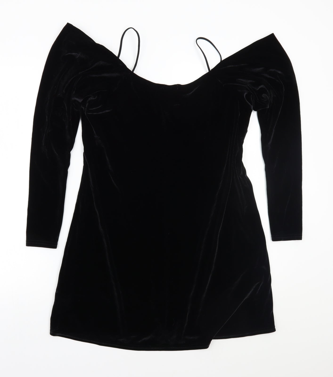 Boohoo Womens Black   Basic Blouse Size 12