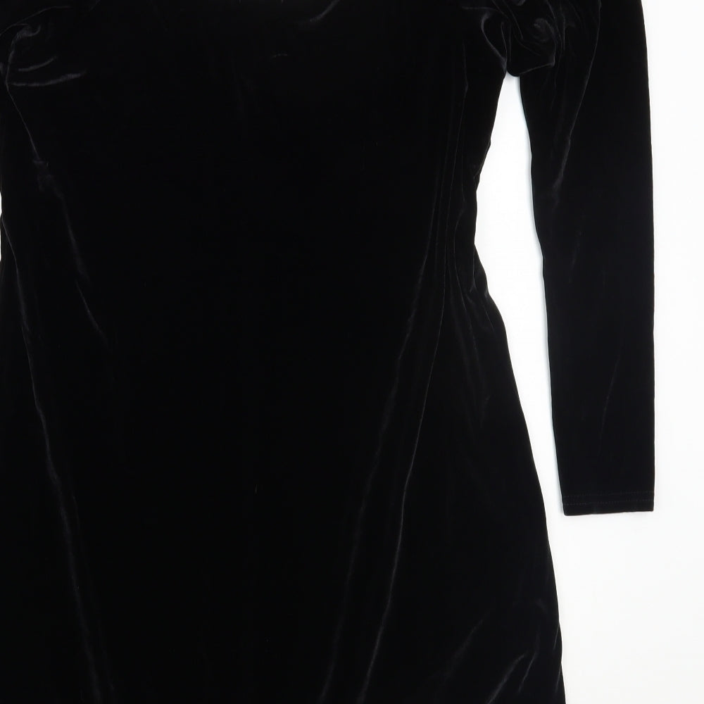 Boohoo Womens Black   Basic Blouse Size 12