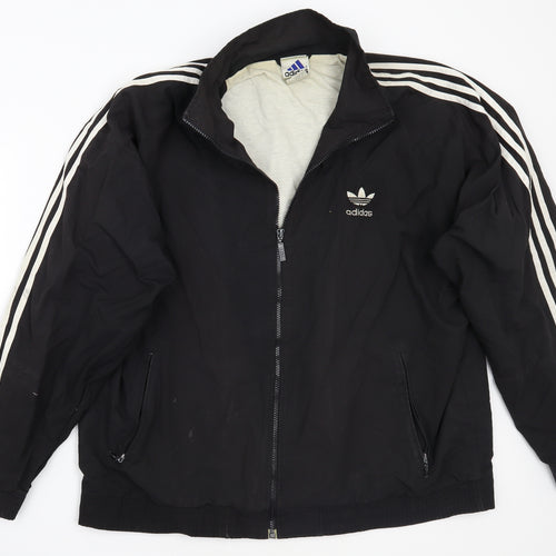 adidas Mens Black   Jacket Coat Size 44