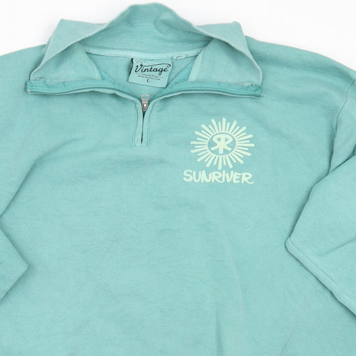 Vintage Mens Green   Pullover Jumper Size L