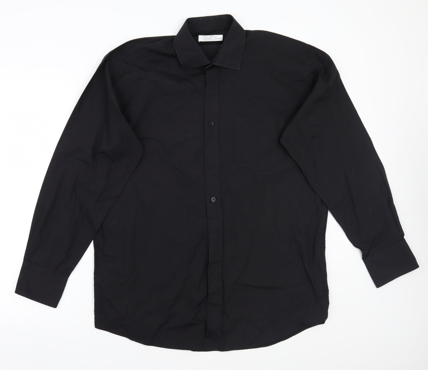 Primark Womens Black   Basic Button-Up Size 16