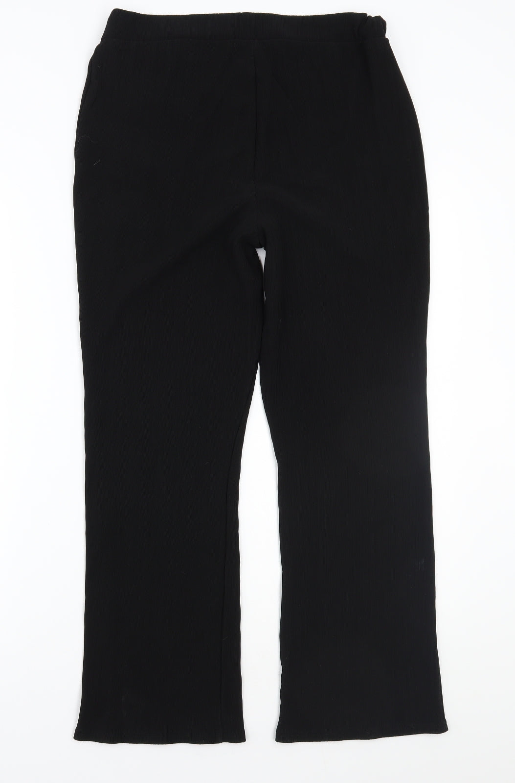 Papaya Womens Black   Trousers  Size 14 L25 in