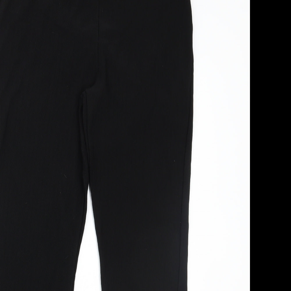 Papaya Womens Black   Trousers  Size 14 L25 in
