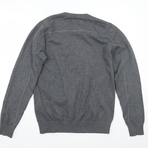 Jack&jones Mens Grey   Pullover Jumper Size M