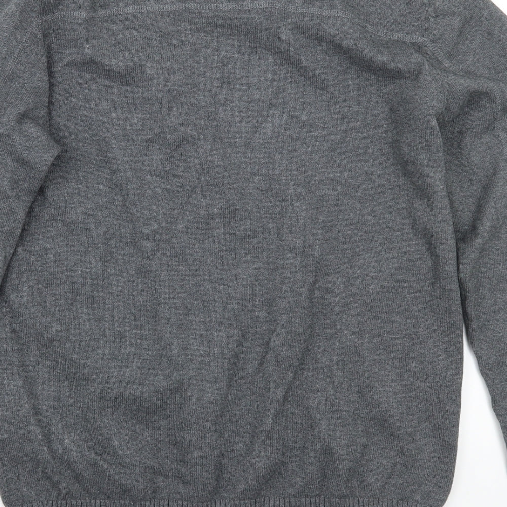 Jack&jones Mens Grey   Pullover Jumper Size M