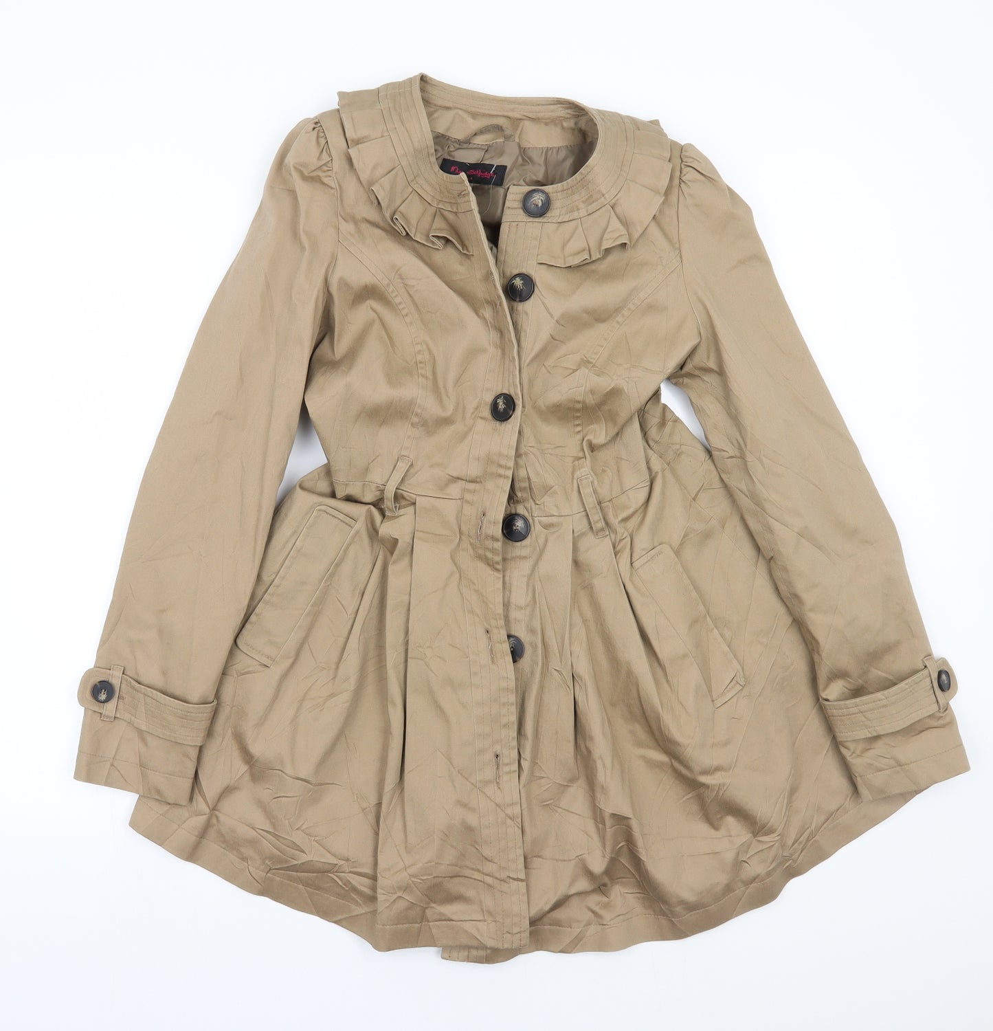 Miss Selfridge Womens Brown   Jacket Coat Size 8