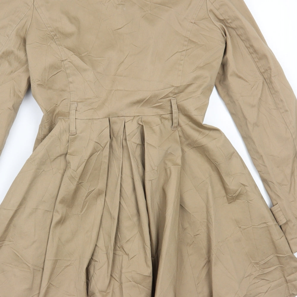 Miss Selfridge Womens Brown   Jacket Coat Size 8