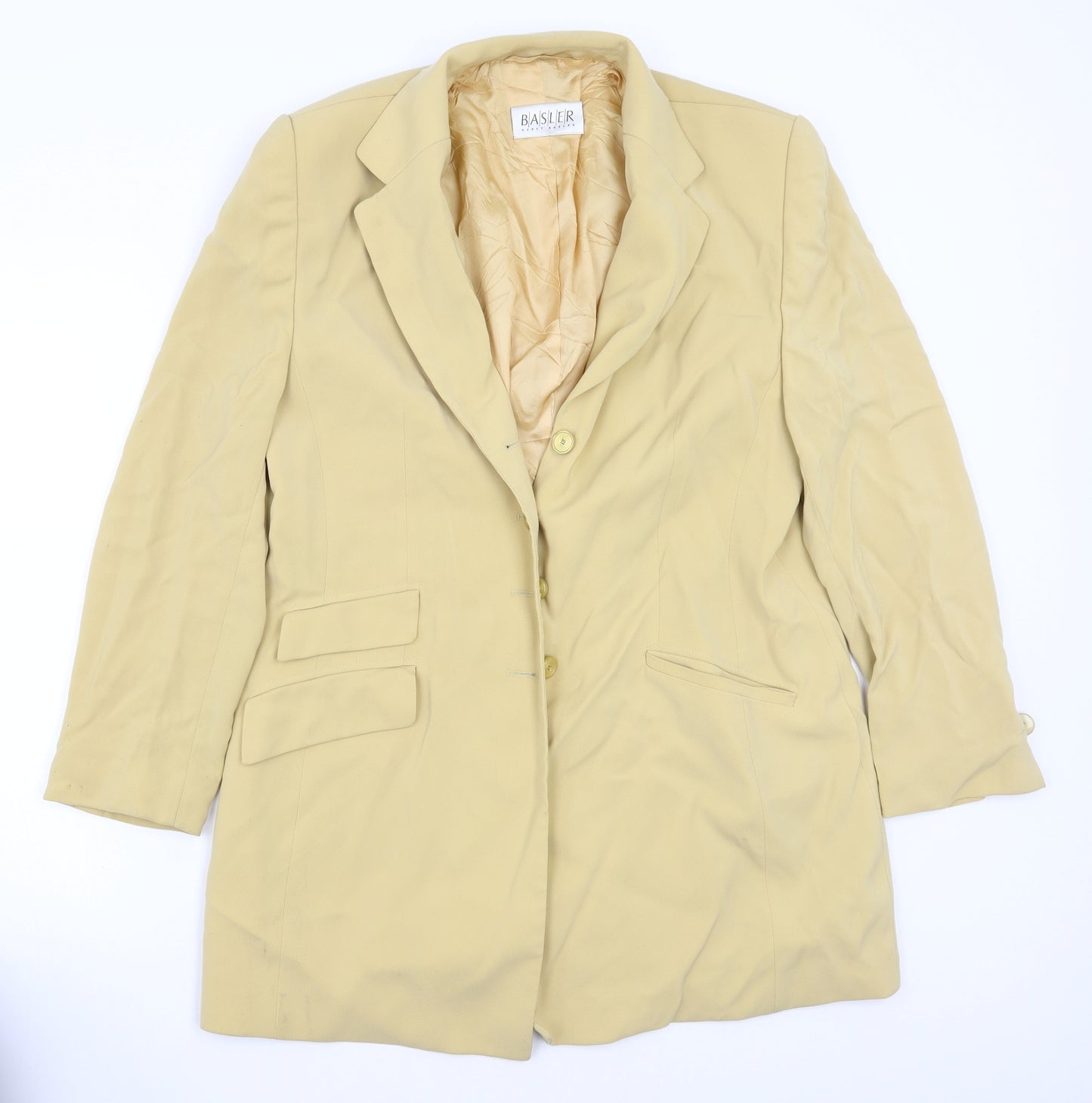 Bashler Womens Yellow   Jacket Blazer Size 14