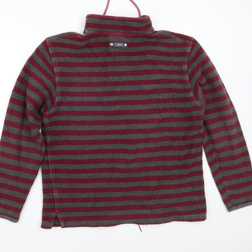 Weird Fish Womens Grey Striped  Pullover Jumper Size M