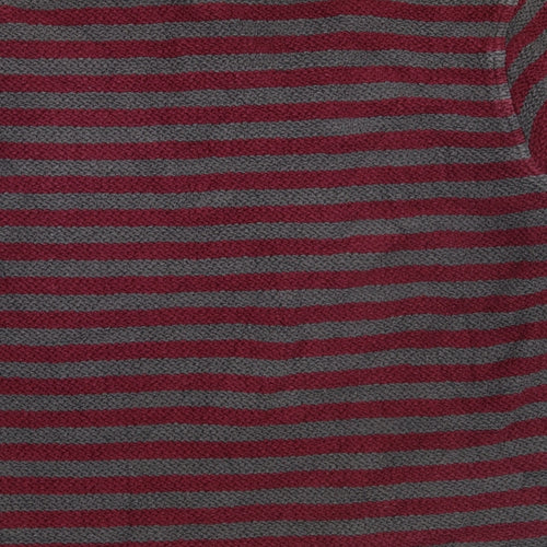 Weird Fish Womens Grey Striped  Pullover Jumper Size M