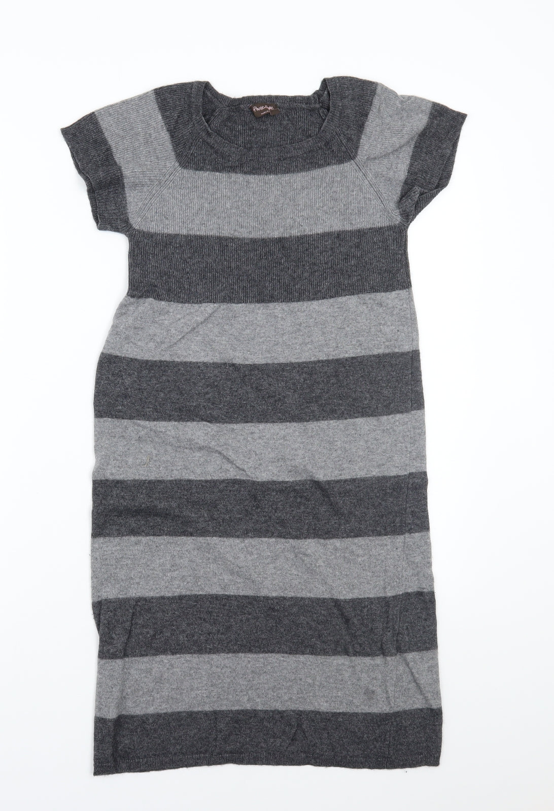 Phase Eight Womens Grey Striped  A-Line  Size S