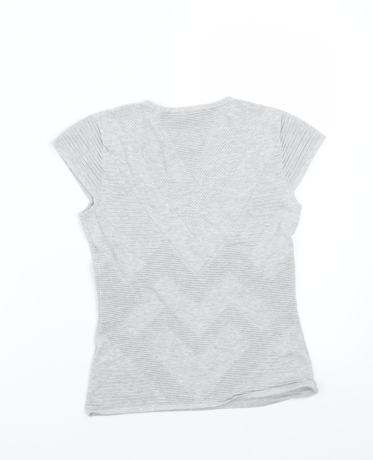 Karen Millen Womens Grey   Basic T-Shirt Size S