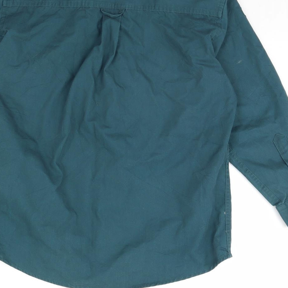 David luke Mens Green    Dress Shirt Size XS