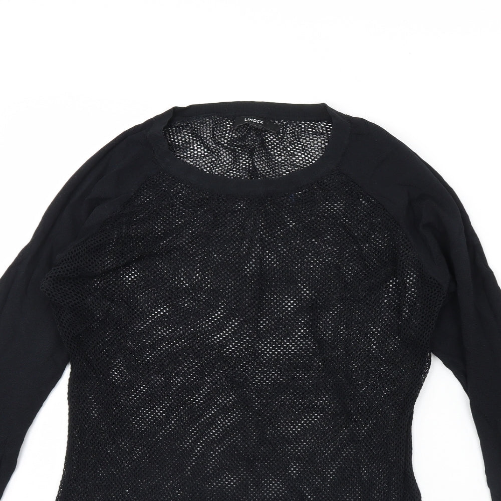 Lindex Womens Black   Pullover Jumper Size S