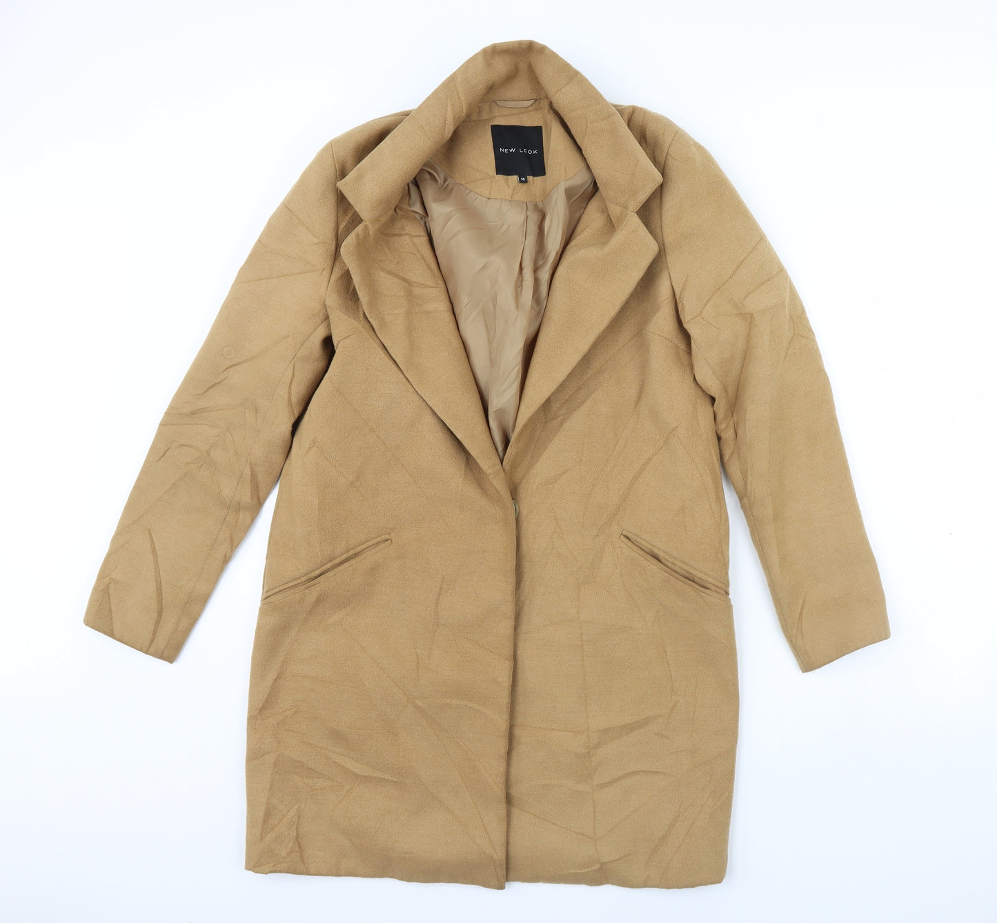 New Look Womens Beige   Jacket Coat Size 12