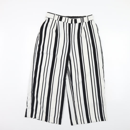 only  Womens White Striped  Trousers  Size 12 L30 in