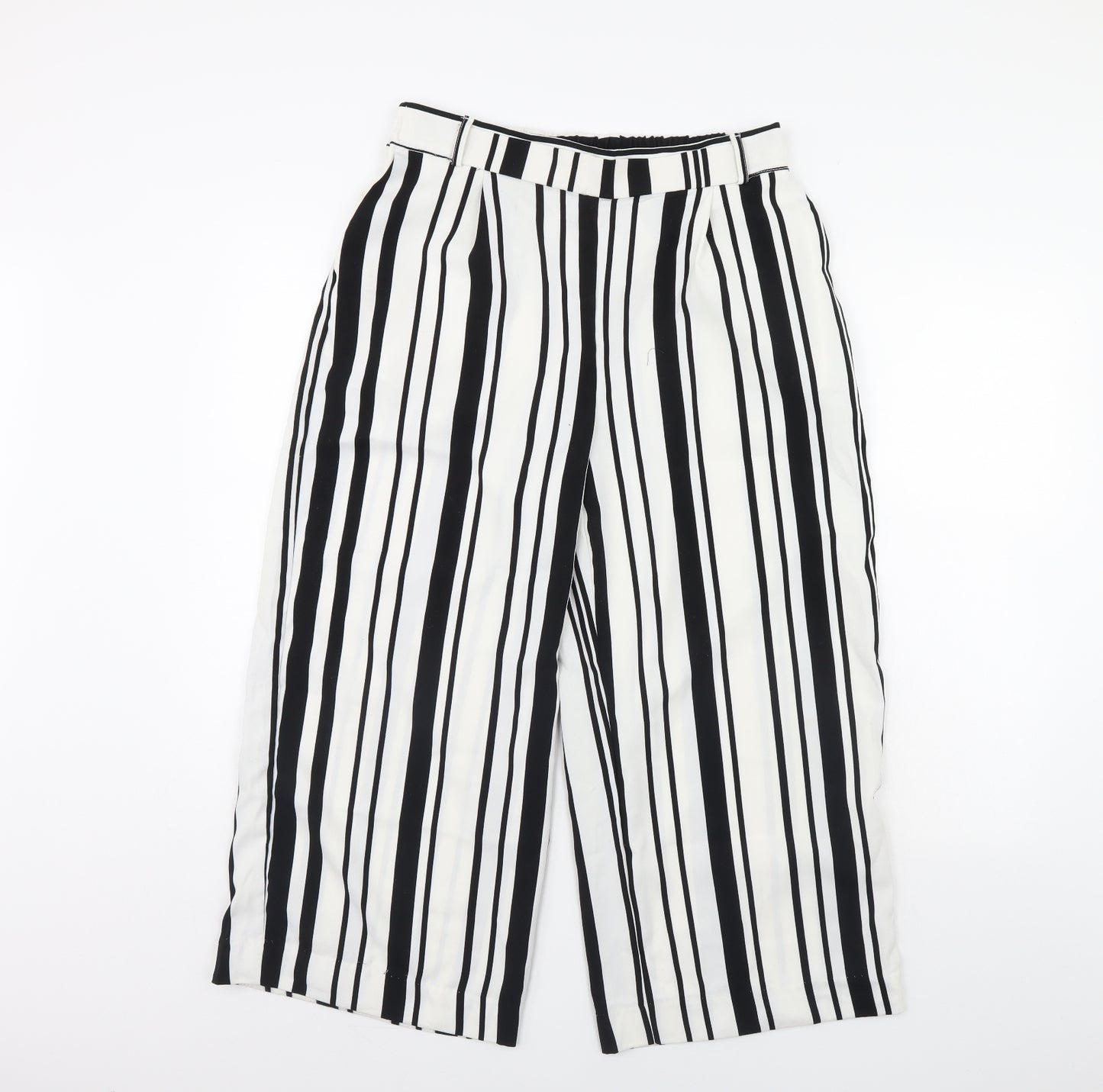 only  Womens White Striped  Trousers  Size 12 L30 in