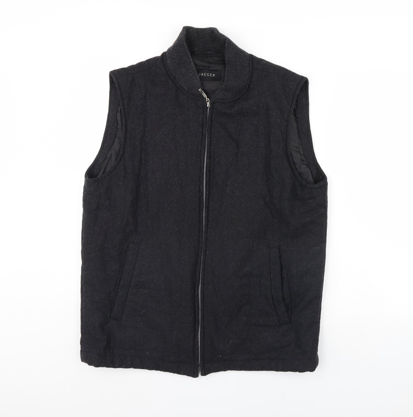 Jaeger Mens Grey   Gilet Jacket Size M