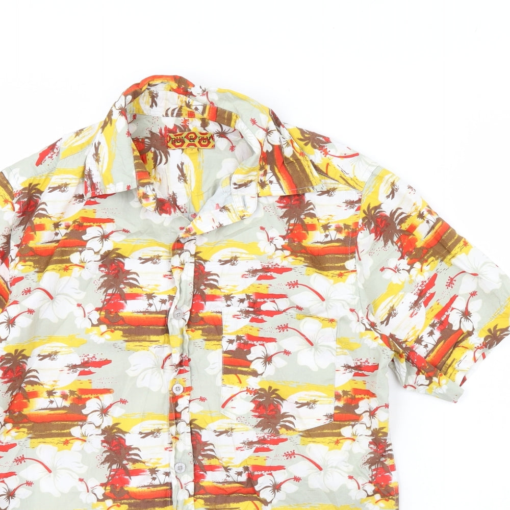 Run & Fly Mens Multicoloured    Button-Up Size S