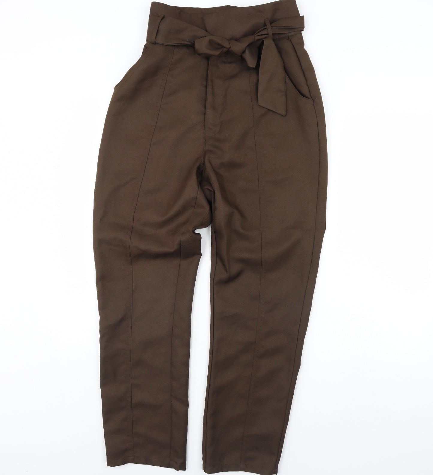 pretty little Thing Womens Brown   Trousers  Size 10 L29 in