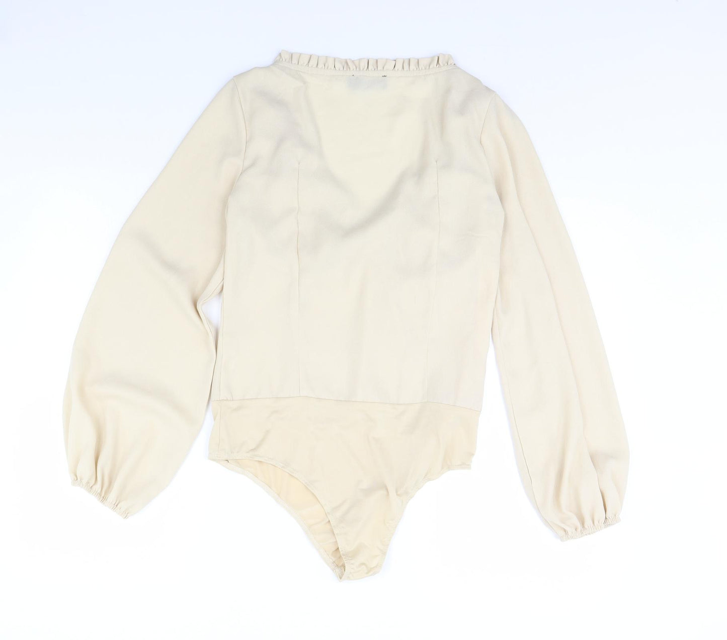 pretty little Thing Womens Ivory   Bodysuit One-Piece Size 12