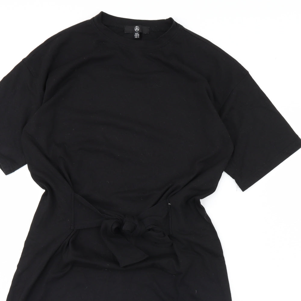 Missguided Womens Black   T-Shirt Dress  Size 8