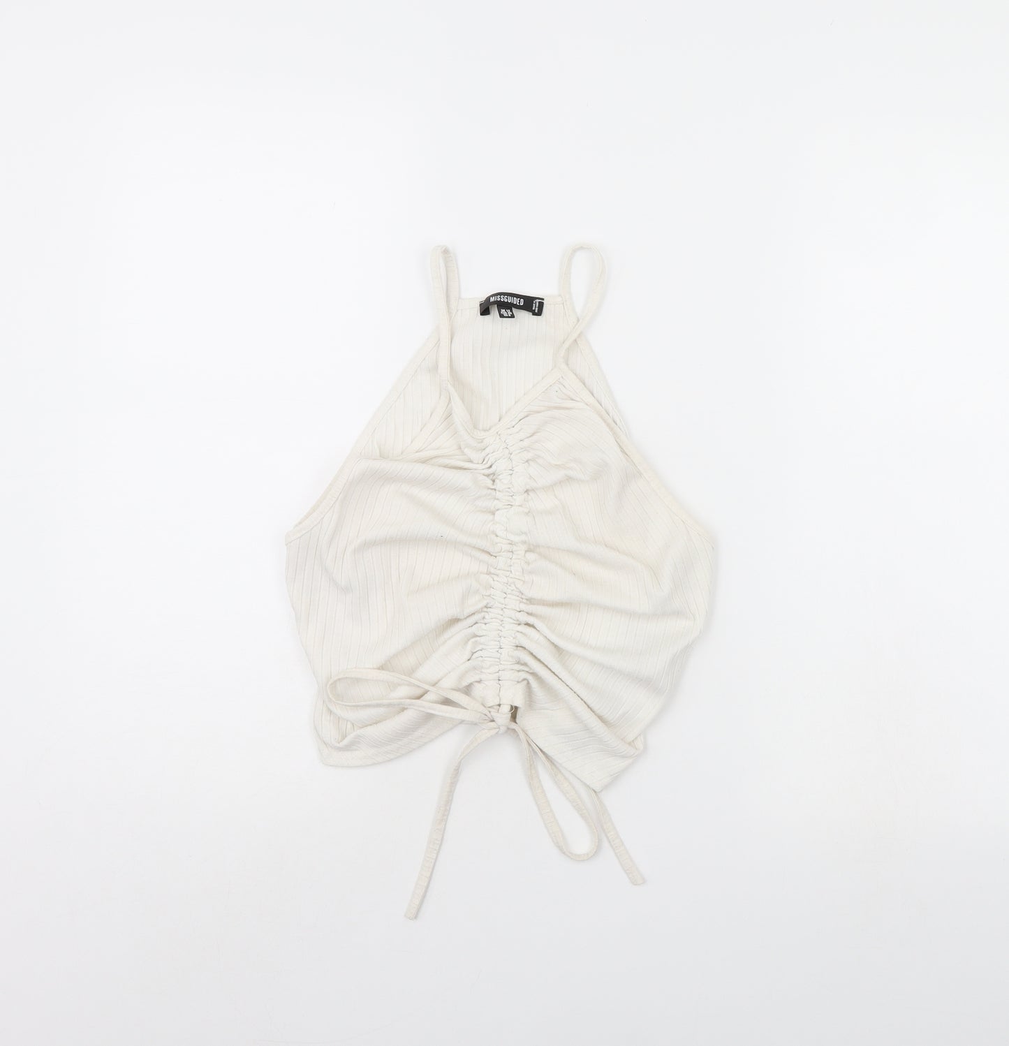 Missguided Womens White   Cropped Tank Size 12