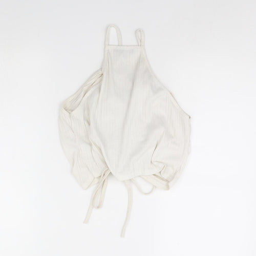 Missguided Womens White   Cropped Tank Size 12