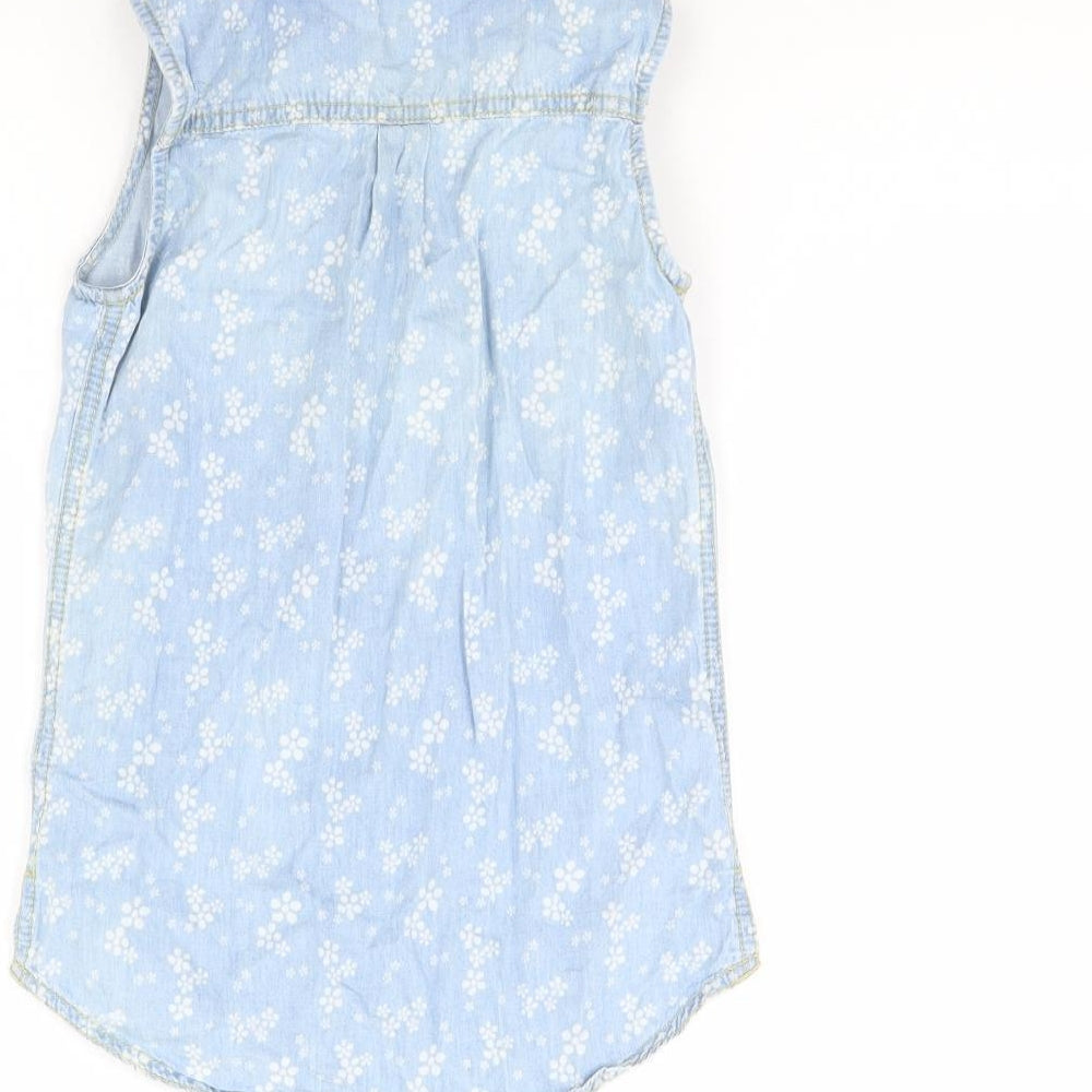 Nutmeg Girls Blue   Basic Button-Up Size 8 Years