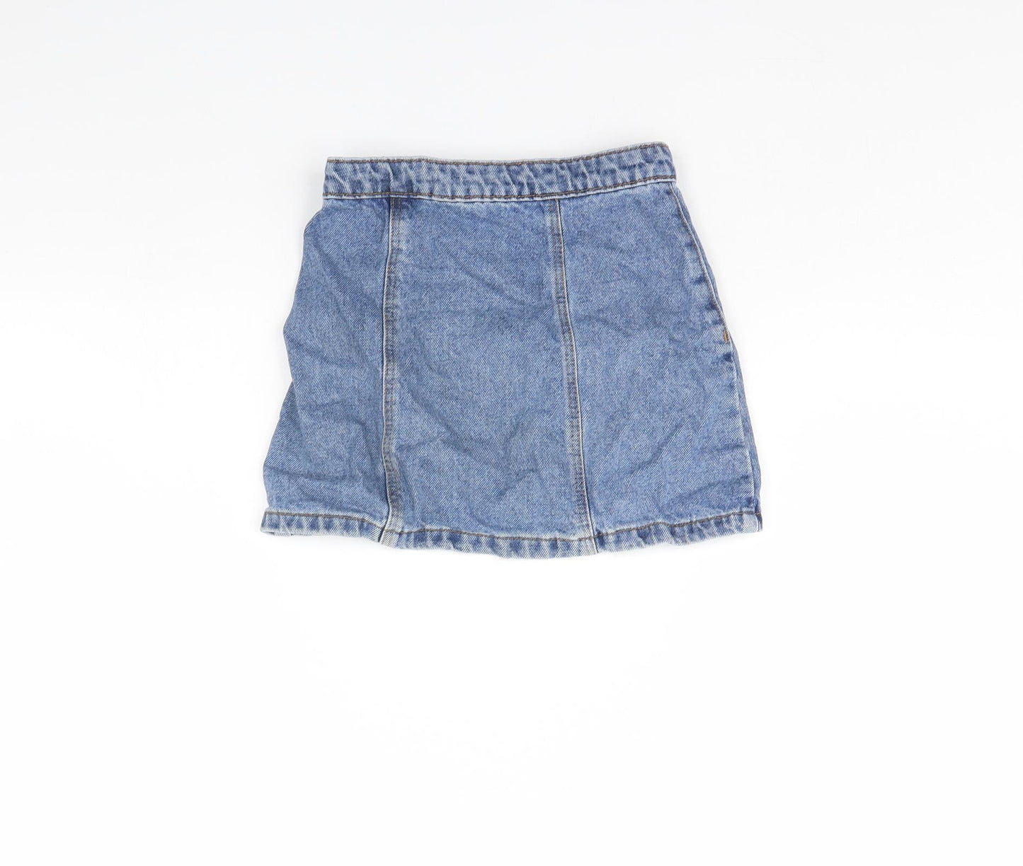 Preworn Girls Blue  Denim Mini Set Size 6 Years