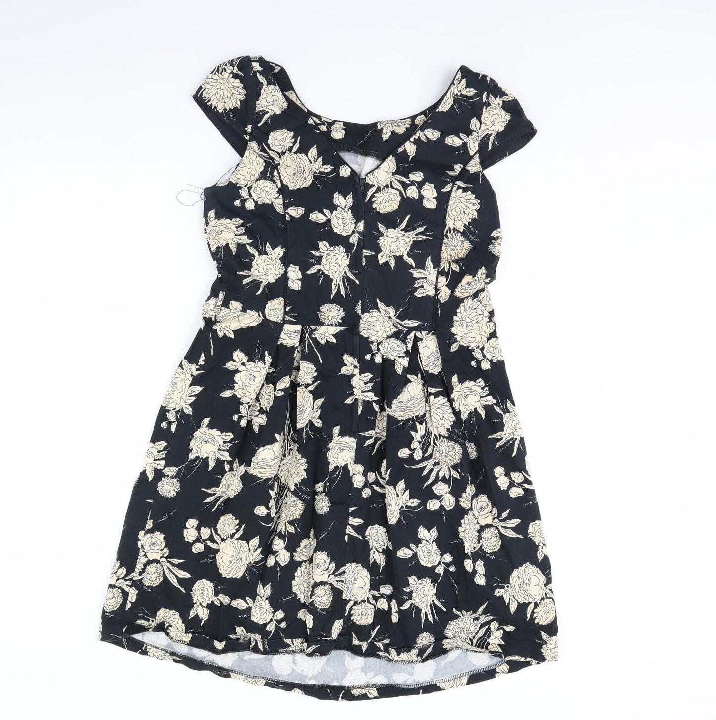 Dorothy Perkins Womens Black Floral  Mini  Size 14