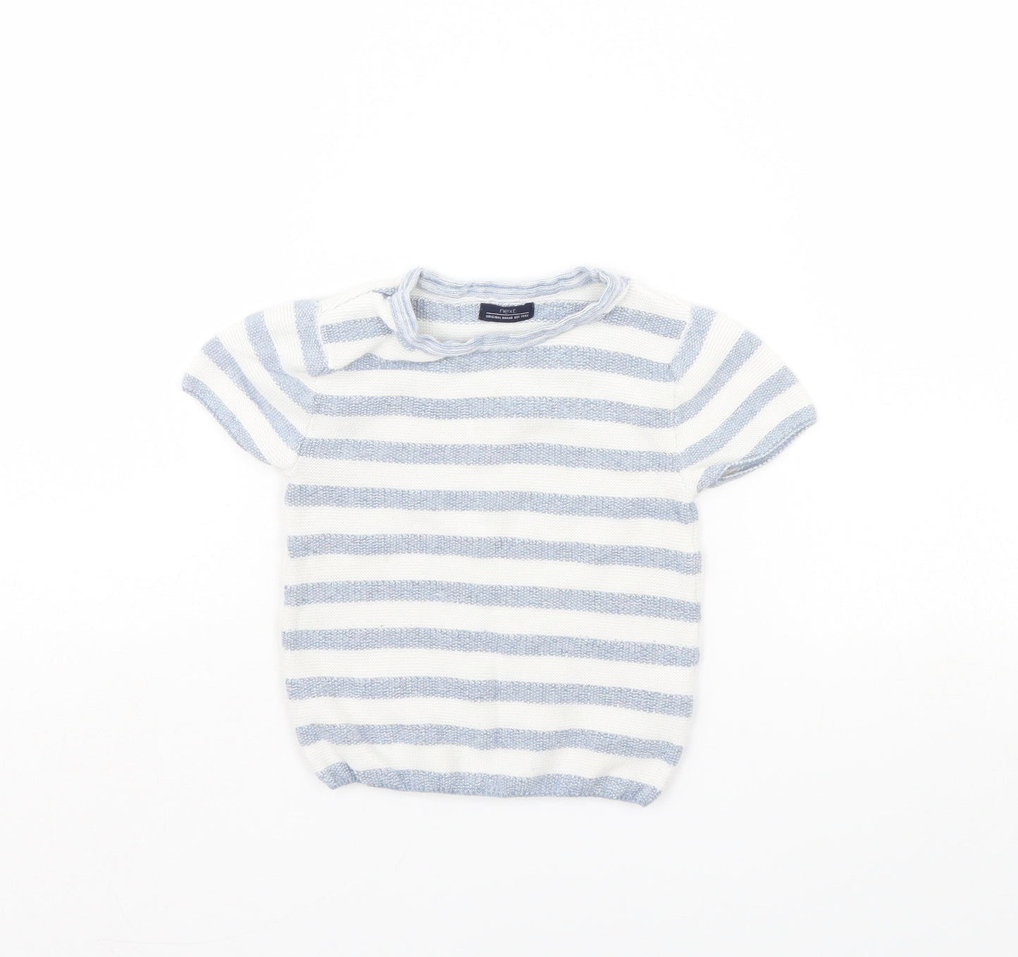 NEXT Baby White Striped  Pullover Jumper Size 6-9 Months