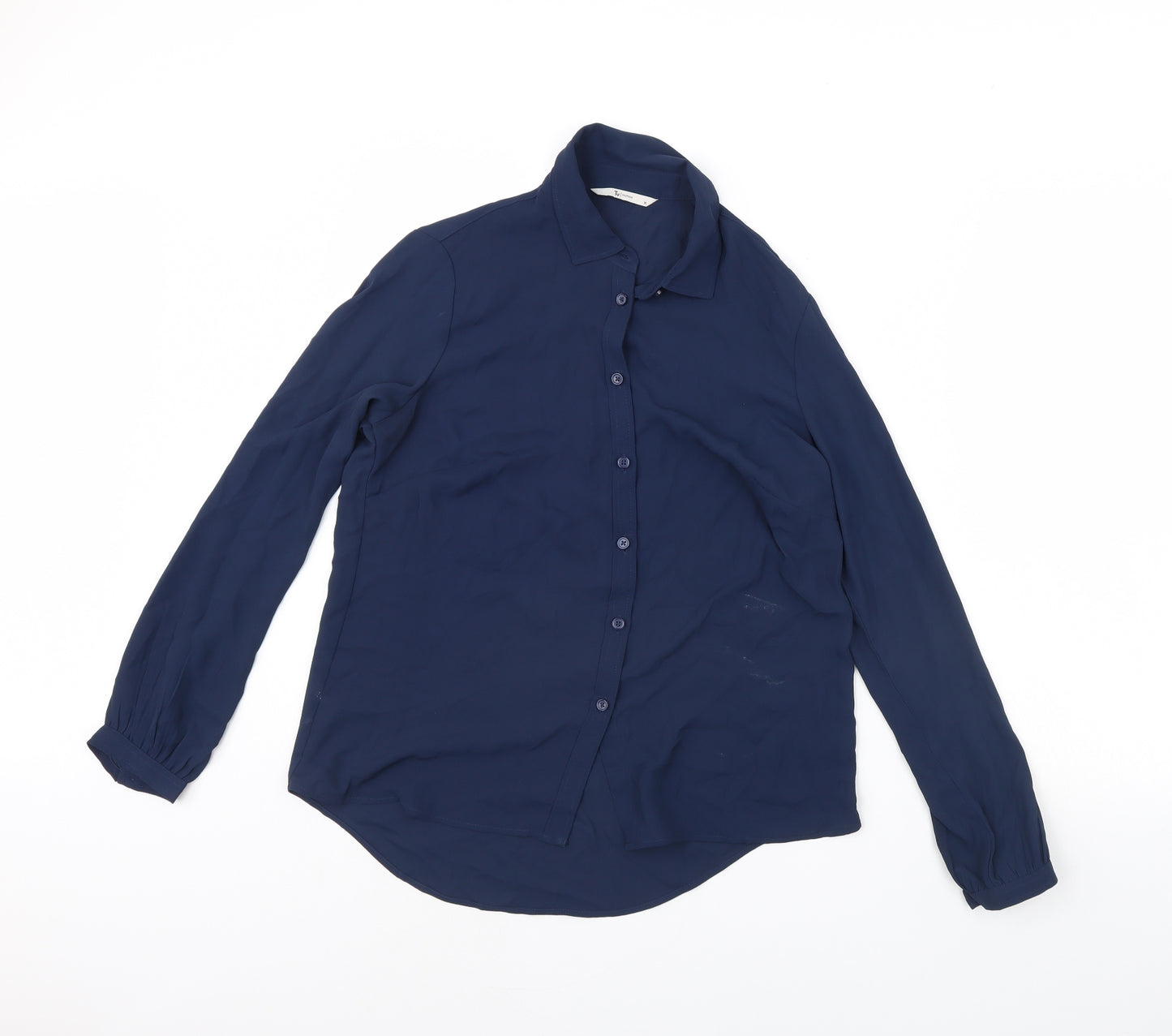 TU Womens Blue   Basic Button-Up Size 10