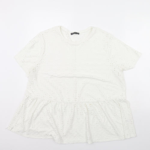 Papaya Womens White   Basic Blouse Size 20