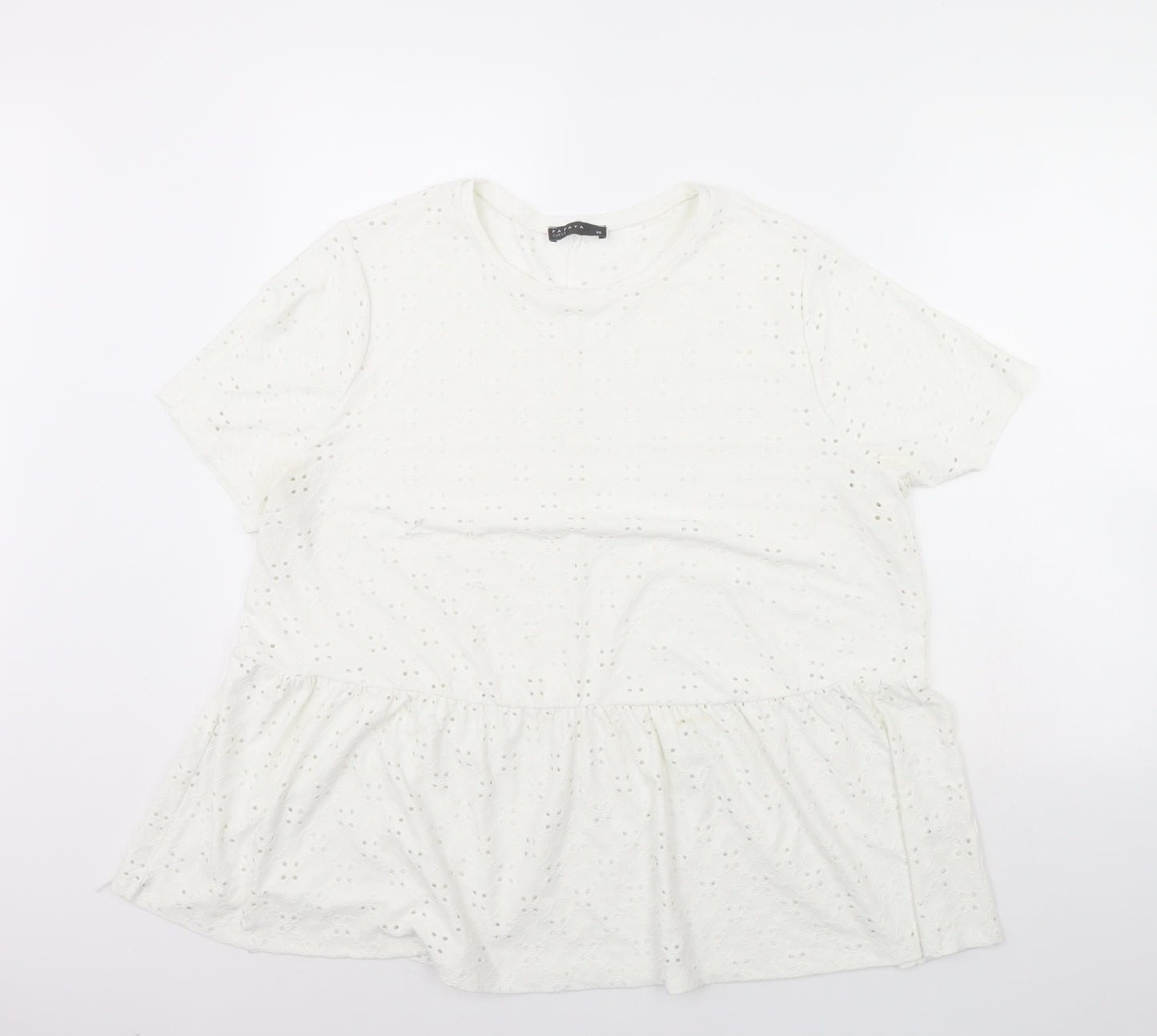 Papaya Womens White   Basic Blouse Size 20