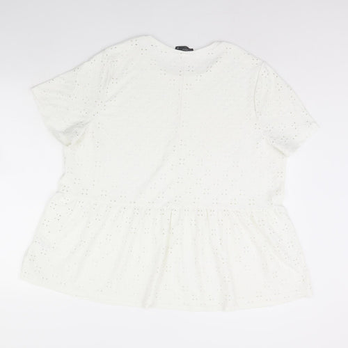 Papaya Womens White   Basic Blouse Size 20